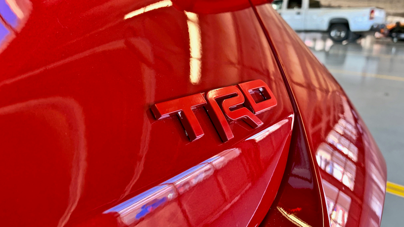 The back of the Avalon TRD.